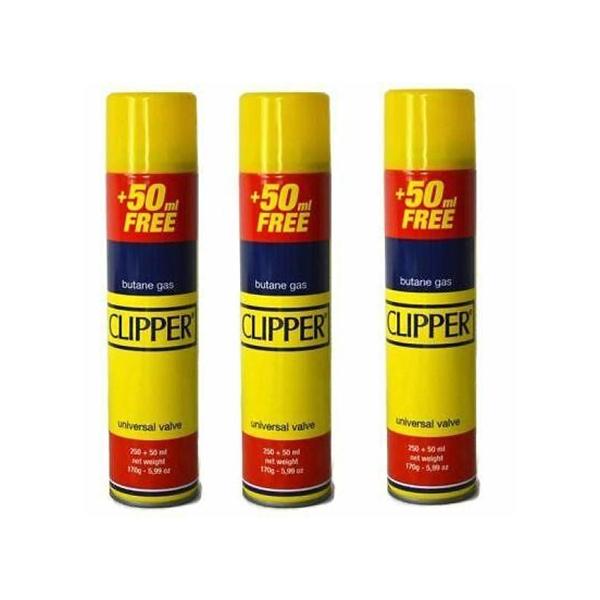 CLIPPER Universal Gas Lighter Refill 12 Pack,- 300ml